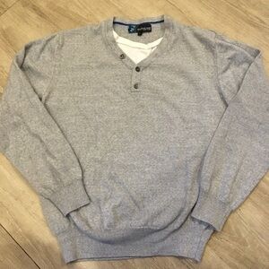 River Island Merino Wool Blend Grey Sweater Large NWOT